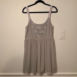 UO Staring at Stars Blue-Gray Dress
